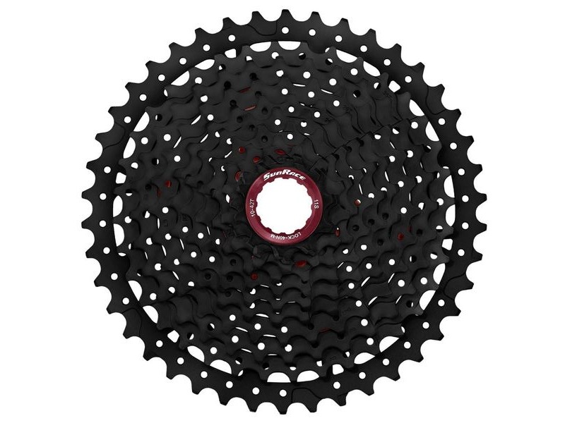 Sunrace MX8 11sp Index Shimano/SRAM - Fluid drive+ cogs, Alloy spacers and Lockring, 11-42T click to zoom image