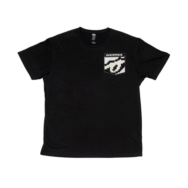 RaceFace 8 Bit Pocket Short Sleeve Women's T Shirt Black click to zoom image