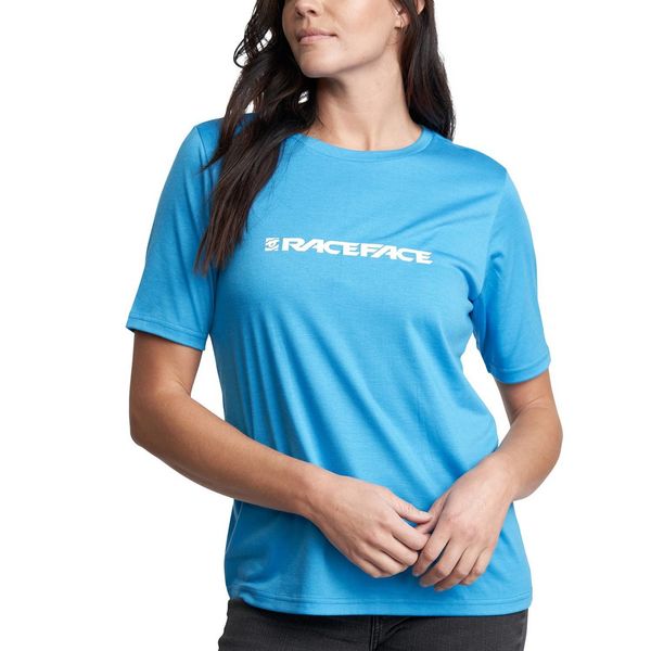 RaceFace Classic Logo Short Sleeve Women's T-Shirt Royale click to zoom image
