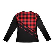 RaceFace Diffuse Women's Long Sleeve Jersey 2021 Rouge click to zoom image