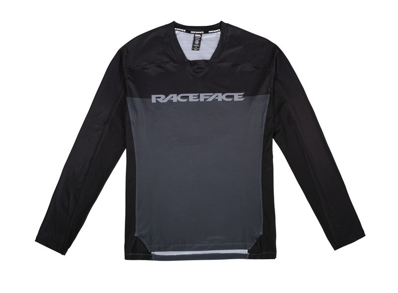 RaceFace Diffuse Long Sleeve Jersey 2021 Grey click to zoom image