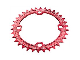 RaceFace Narrow/Wide Single Chainring Red 104x36T
