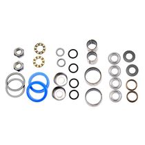 HT Components Pedal Rebuild Kit GT-1 (also fits AR-01/AR-12) - Includes, bushings, bearings, washers, end nuts, Orings