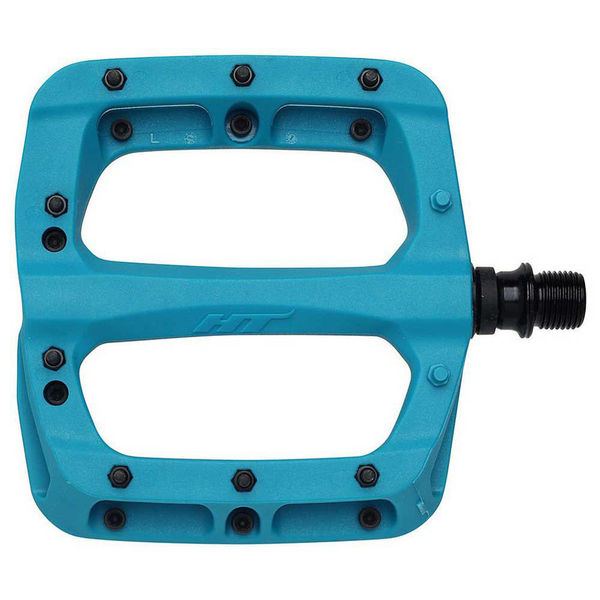 HT Components PA-03A Glass Reinforced Nylon Platform, Cr-Mo axles, Replaceable pins Turquoise click to zoom image