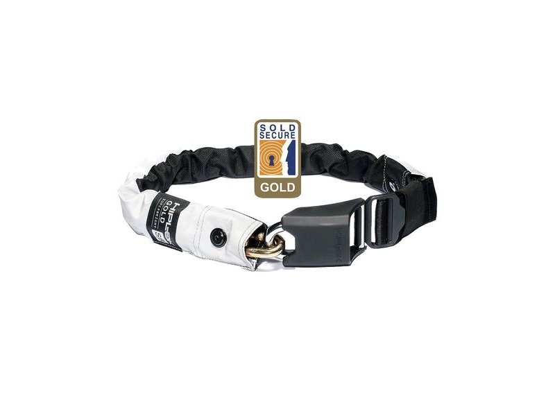 Hiplok Gold Wearable Chain Lock 10mm X 85cm - Waist 24-44 Inches (Gold Sold Secure) High Visibility Hi-viz click to zoom image