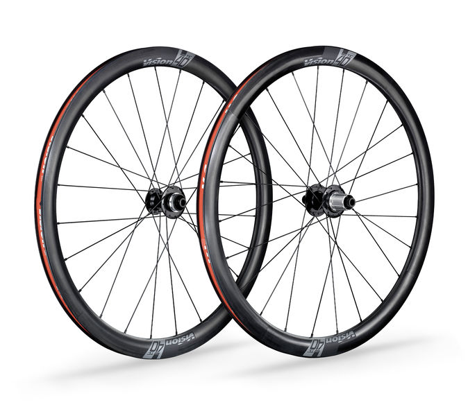 Vision TC 40 Disc Carbon Road Wheelset Tubeless Ready, Shimano 11 click to zoom image