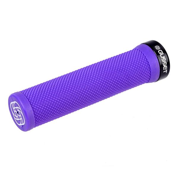 Gusset Single File Lock on Grips Purple 133mm click to zoom image