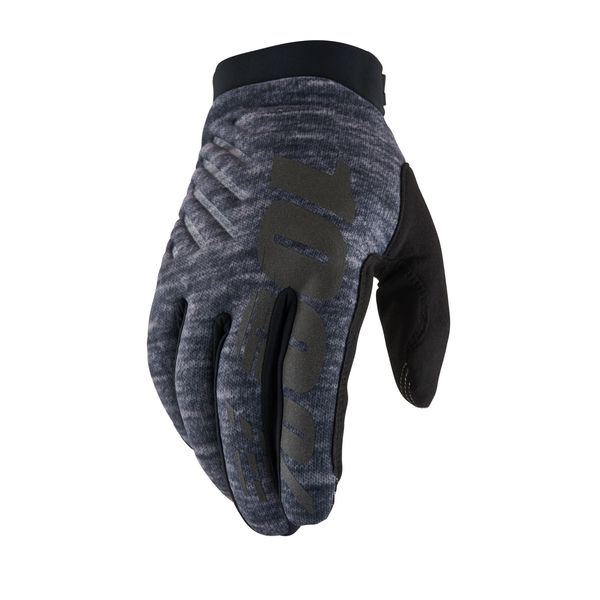 100% Brisker Cold Weather Glove Heather Grey click to zoom image