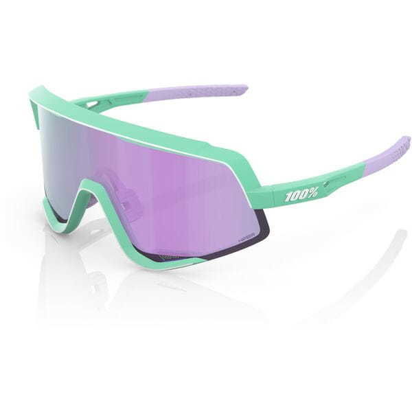 100% Glasses Glendale - Soft Tact Mint - HiPER Lavender Mirror Lens click to zoom image