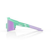 100% Glasses Speedcraft SL - Soft Tact Mint - HiPER Lavender Mirror Lens click to zoom image