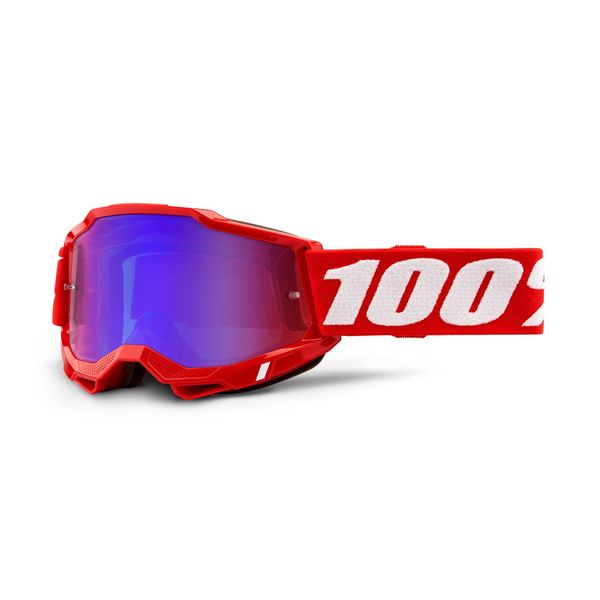 100% Accuri 2 Goggle Red / Red/Blue Mirror Lens click to zoom image