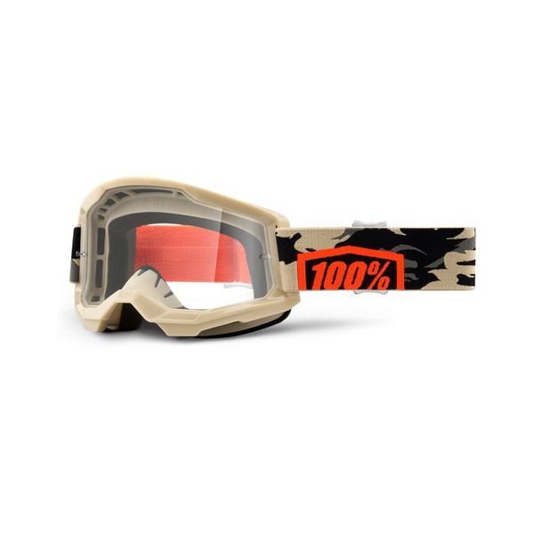 100% Strata 2 Goggle Kombat / Clear Lens click to zoom image