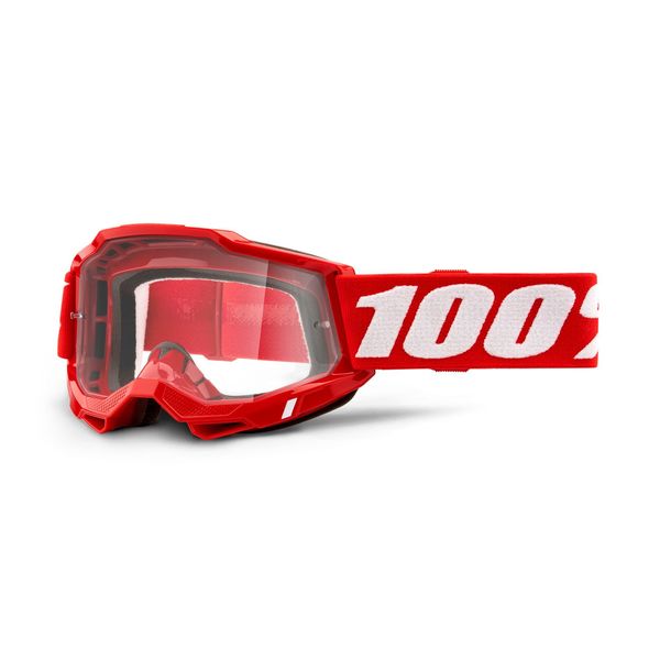 100% Accuri 2 OTG Goggle Red / Clear Lens click to zoom image