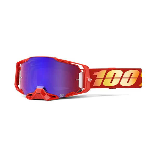 100% Armega Goggle Nuketown / Mirror Red/Blue Lens click to zoom image