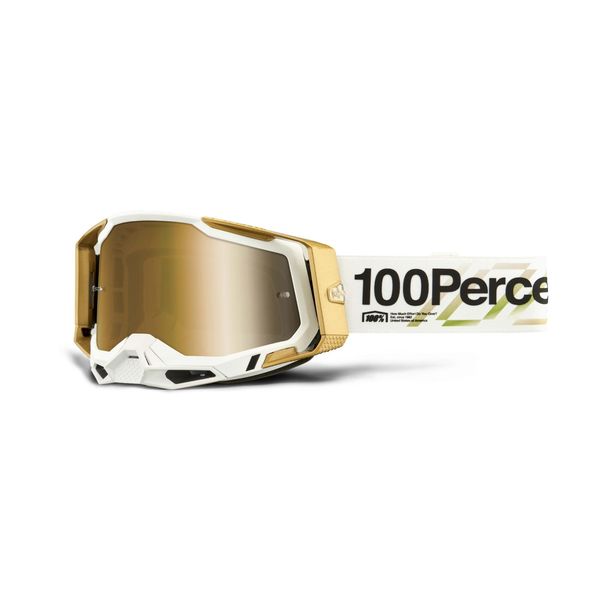 100% Racecraft 2 Goggle Succession / Mirror Ture Gold Lens click to zoom image