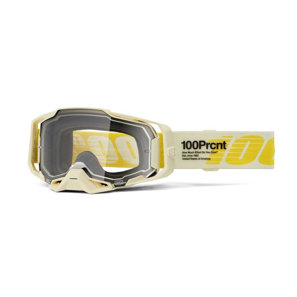 100% Armega Goggles Barley / Clear Lens click to zoom image