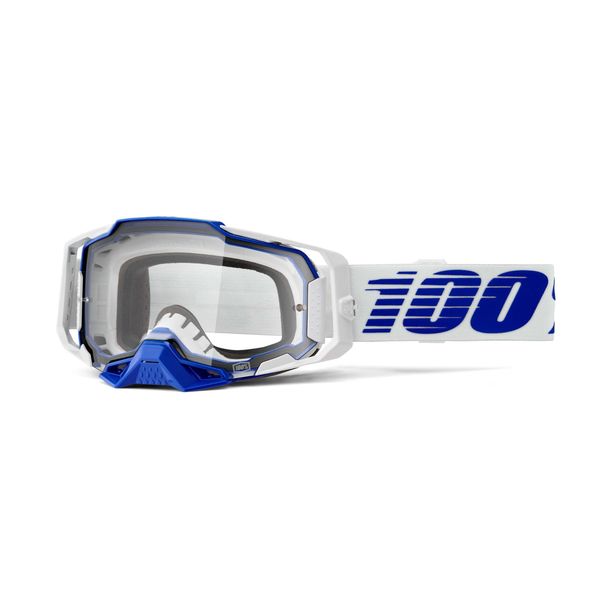100% Armega Goggles Blue / Clear Lens click to zoom image