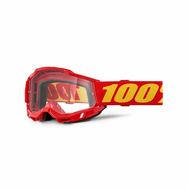 100% Accuri 2 Goggle Red / Clear Lens click to zoom image
