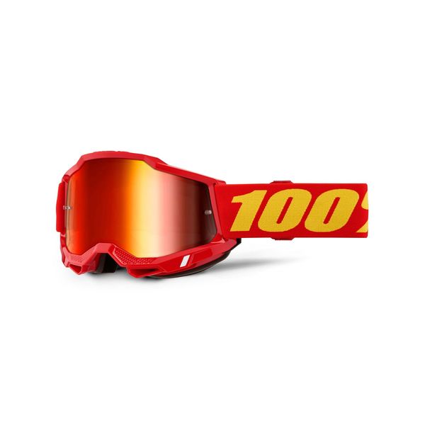 100% Accuri 2 Goggle Red / Mirror Red Lens click to zoom image