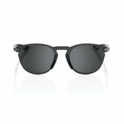 100% Legere Round Glasses - Polished Black / Smoke Lens click to zoom image