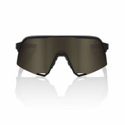 100% S3 Glasses - Soft Tact Black / Soft Gold Mirror Lens click to zoom image
