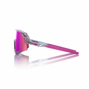 100% Slendale Glasses - Polished Translucent Grey / Purple Multilayer Mirror click to zoom image