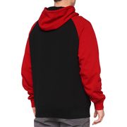 100% BARRAGE Hooded Pullover Sweatshirt Chili Pepper / Black click to zoom image