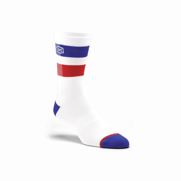 100% Flow Performance Socks White click to zoom image