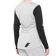 100% Ridecamp Women's Long Sleeve Jersey 2022 Grey / Black click to zoom image