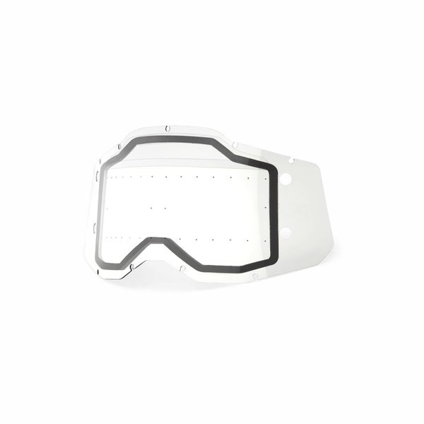 100% Racecraft / Accuri / Strata 2 Forecast Replacement Dual Pane Lens Clear click to zoom image