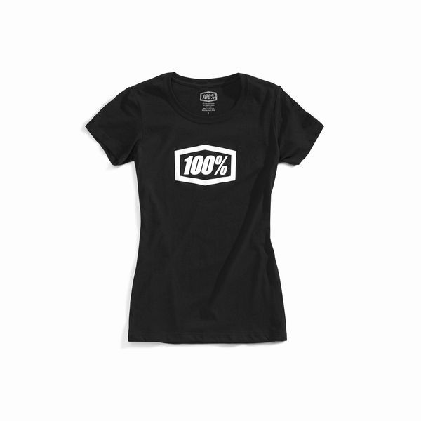 100% Essential Women's T-Shirt Black click to zoom image