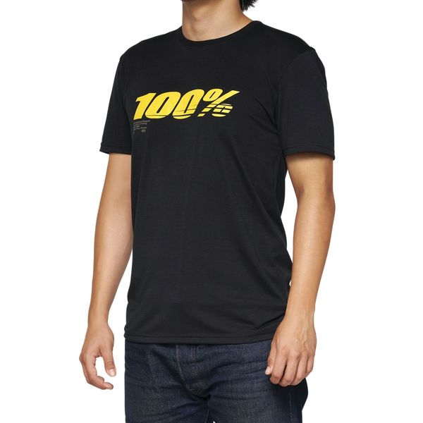 100% SPEED Tech T-Shirt Black click to zoom image