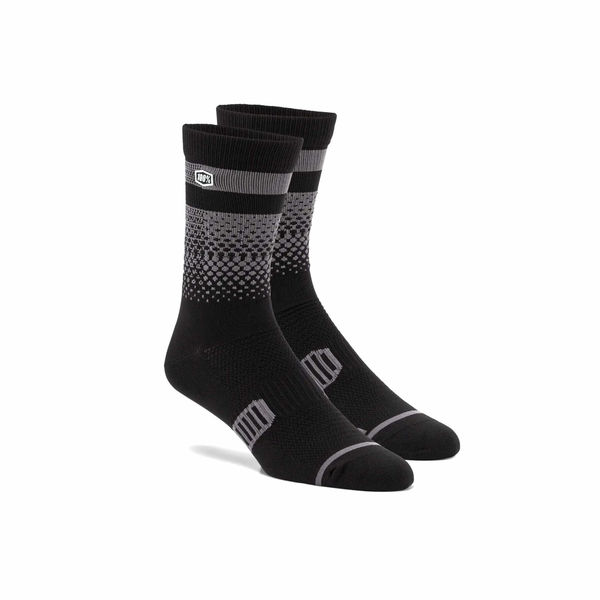 100% Advocate Performance Socks Black / Charcoal click to zoom image
