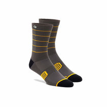 100% Advocate Performance Socks Charcoal / Mustard
