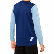 100% Ridecamp Youth Long Sleeve Jersey 2022 Navy / Slate click to zoom image