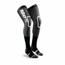 100% REV MX Knee Brace Socks Black / White
