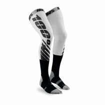 100% REV MX Knee Brace Socks Flash Grey