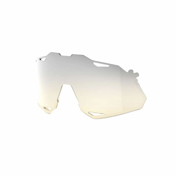 100% Hypercraft XS Replacement Polycarbonate Lens- Lowlight Yellow Silver Mirror click to zoom image
