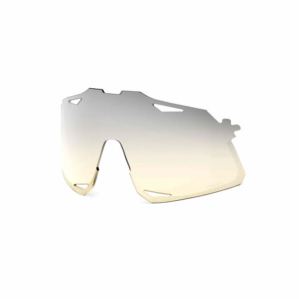 100% Hypercraft Replacement Polycarbonate Lens - Low-light Yellow Silver Mirror click to zoom image