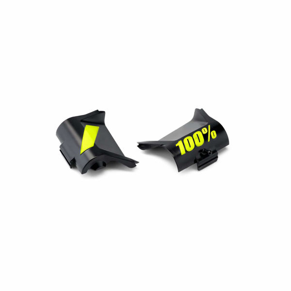 100% Racecraft / Accuri / Strata Replacement Canister Cover Black / Fluo Yellow click to zoom image