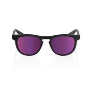 100% Slent Glasses - Matte Black / Purple Mulitlayer Mirror Lens click to zoom image