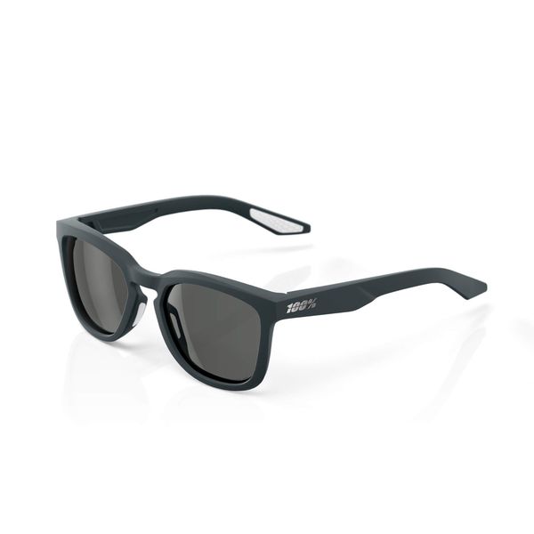 100% Hudson Glasses - Soft Tact Desert Shadow / Grey PEAKPOLAR Lens click to zoom image