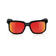 100% Centric Glasses - Soft Tact Crystal Black / HiPER Red Multilayer Mirror click to zoom image