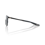 100% Legere Square Glasses - Polished Black / Smoke Lens click to zoom image