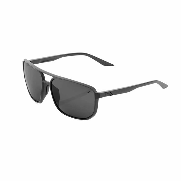 100% Konnor Glasses - Matte Black / Black Mirror Lens click to zoom image