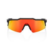 100% Speedcraft SL Glasses - Soft Tact Black/HiPER Red Multilayer Mirror Lens click to zoom image