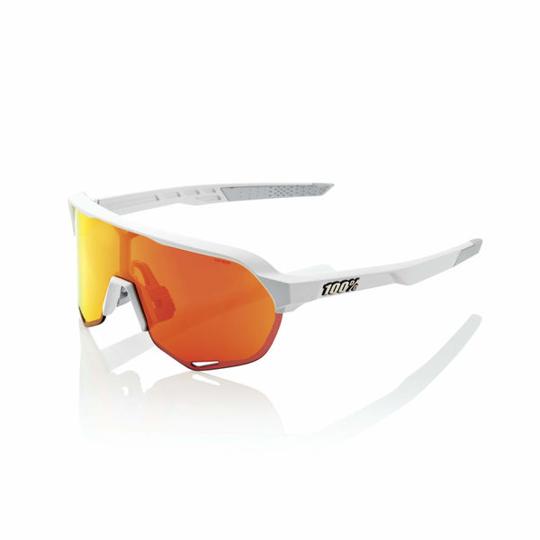 100% S2 Glasses - Soft Tact Off-White / HiPER Red Multilayer Mirror Lens click to zoom image