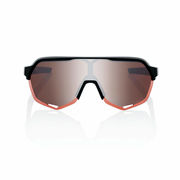 100% S2 Glasses - Soft Tact Black / HiPER Crimson Silver Mirror Lens click to zoom image