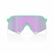 100% S3 Glasses - Soft Tact Mint / HiPER Lavender Mirror Lens click to zoom image