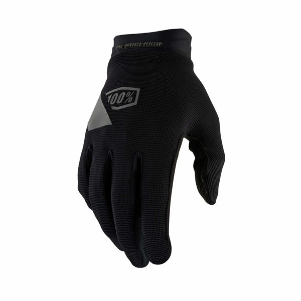 100% Ride Camp Gel Gloves Black click to zoom image